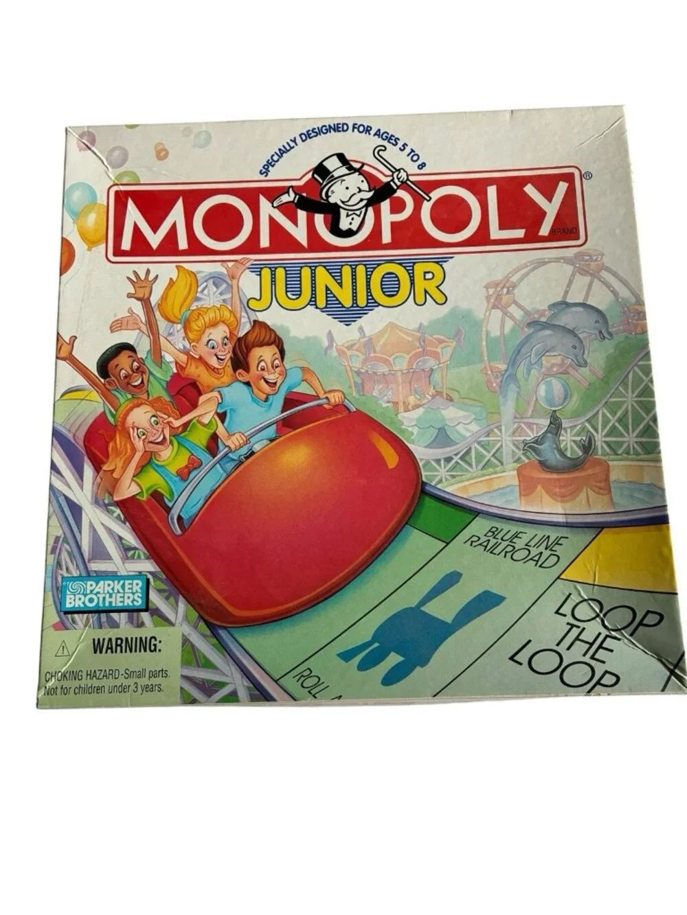 Monopoly Junior Amusement Park Empty Replacement Box Only 1996 Parker Brothers